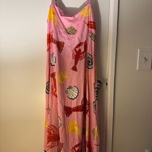 Label of Love Pink Anthropologie
Lobster Linen Blend Dress Size L